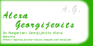 alexa georgijevits business card